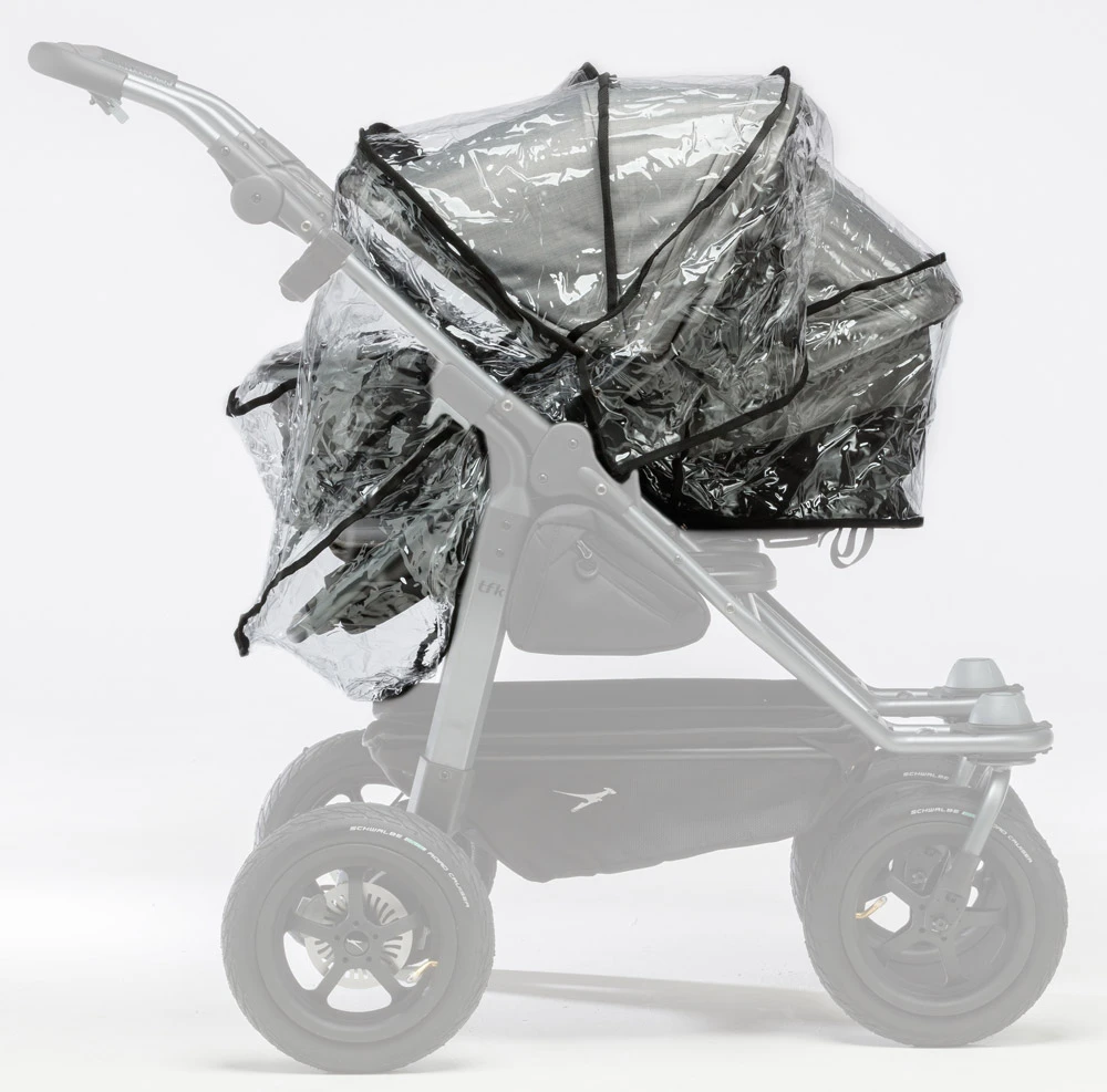 TFK Regenschutz Für Duo Und Trio Kinderwagen 2 TFK Regenschutz Für Duo Und Trio Kinderwagen – Bild 2